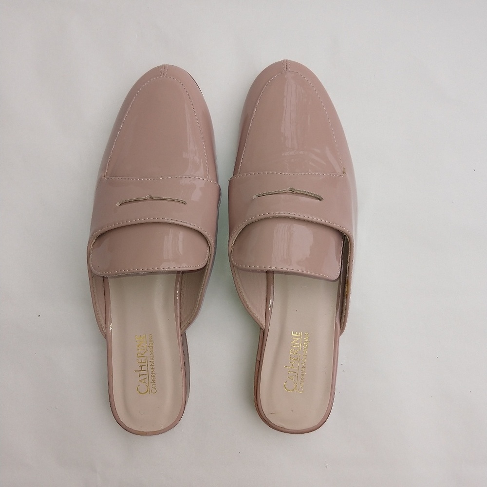 Catherine Malandrino Blush Tuxedo Penny Mule